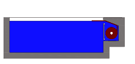 Built-in water access pool cover installation option built-in water access